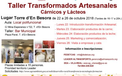 Talleres de gastronomía artesanal en La Torre d’En Besora